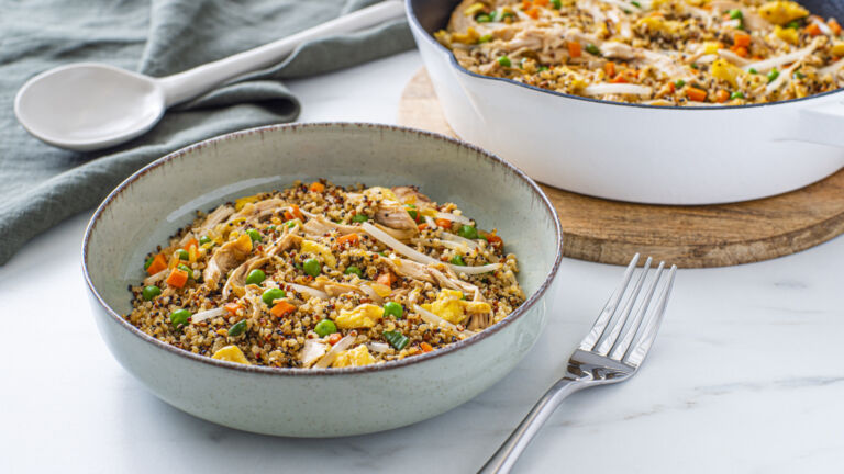 Quinoa Stir-Fried Chicken with Vegetables