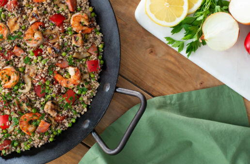 Grilled Summer Quinoa Paella