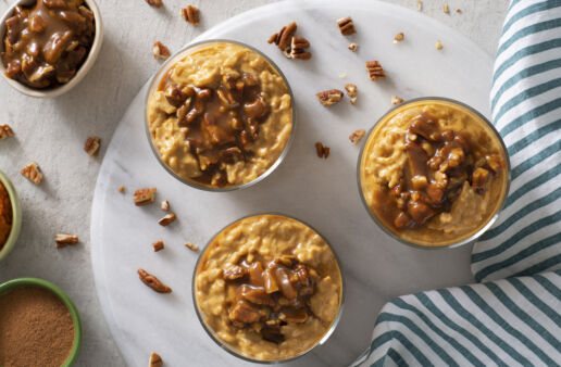 pecan praline pumpkin rice pudding