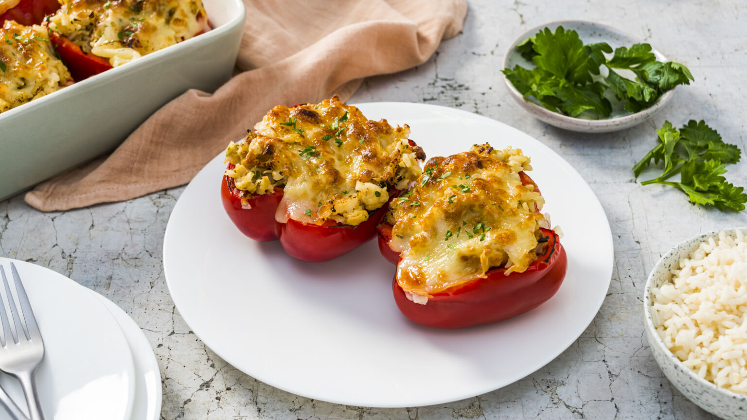 Thanksgiving Feast Stuffed Peppers Recipe