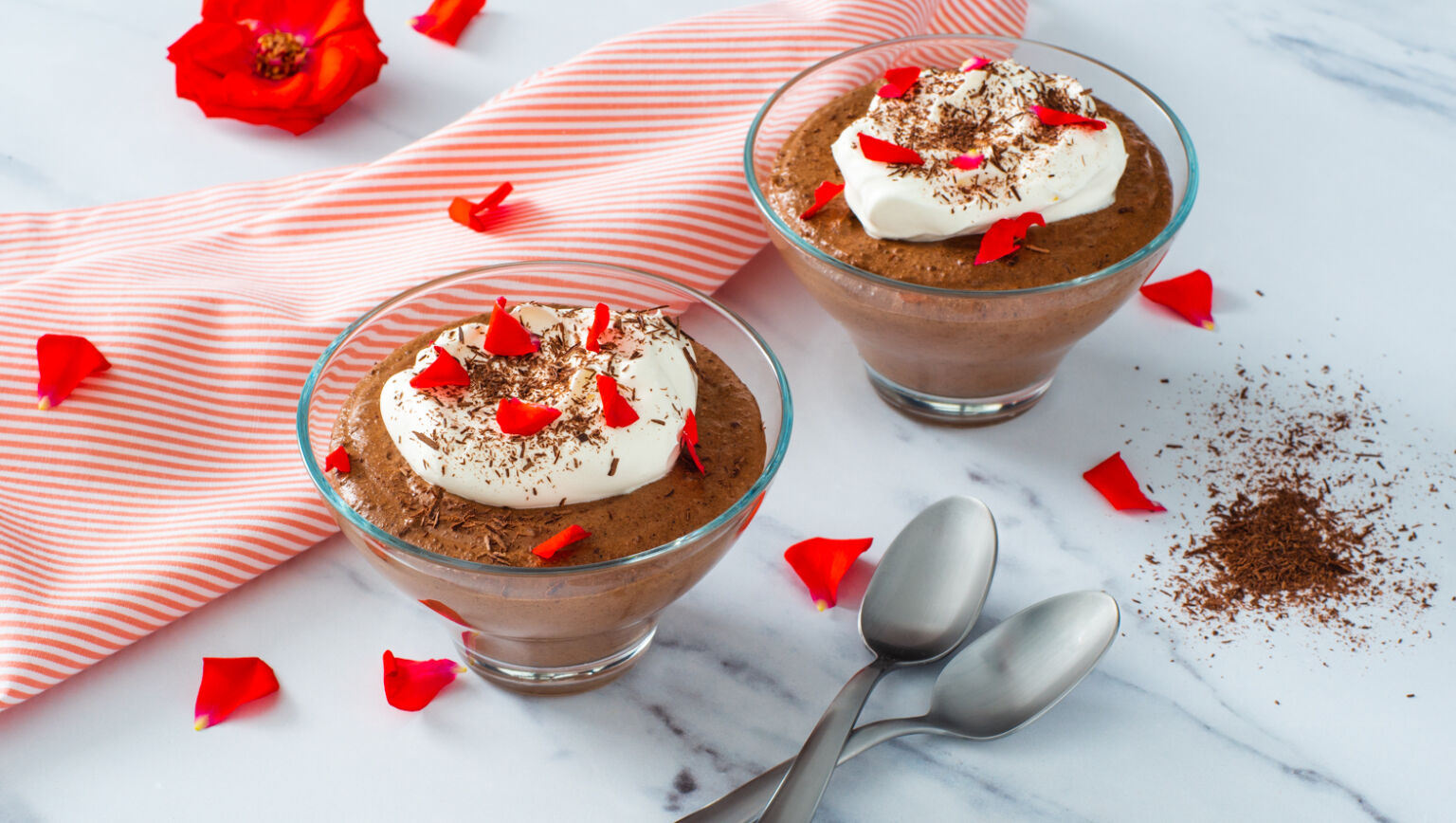 Chocolate Rose Geranium Quinoa Mousse