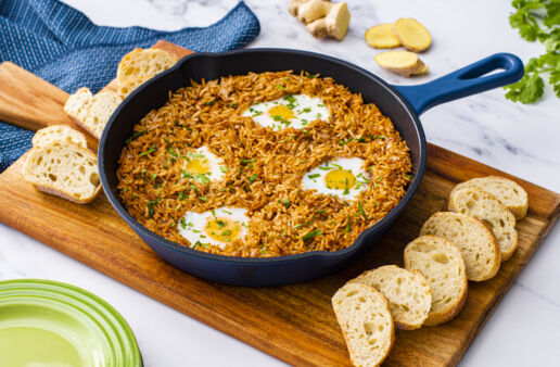 indian spiced tomato and rice casserole