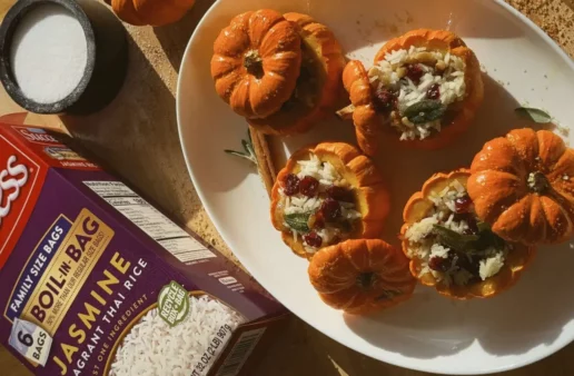 rice stuffed mini pumpkins